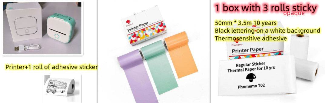 Portable Mini Thermal Label Printer: Bluetooth Connectivity