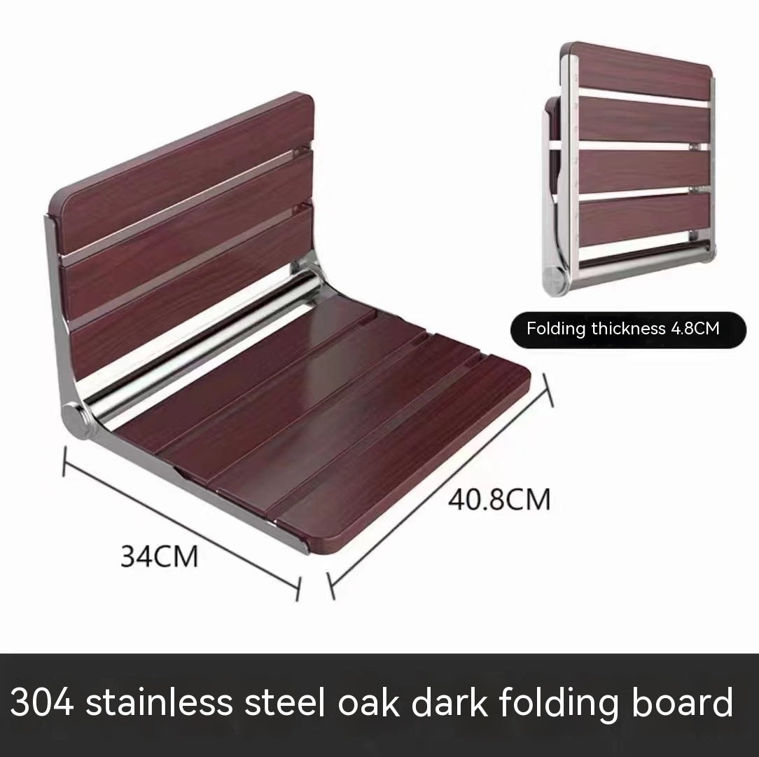 Wall-Mounted Folding Bath Stool