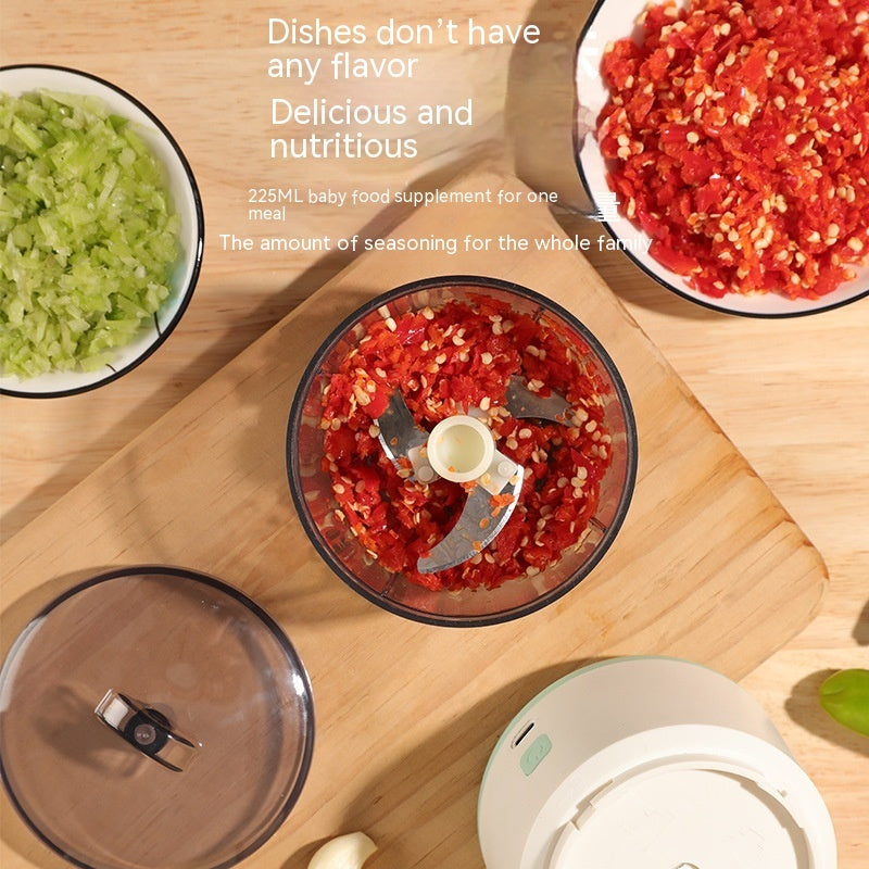 Mini Electric Meat Grinder: Automatic Multi-function Mixer