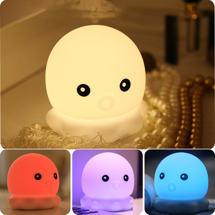 LED Colorful Octopus Silicone Pat