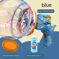 Dinosaur bubble machine toy.