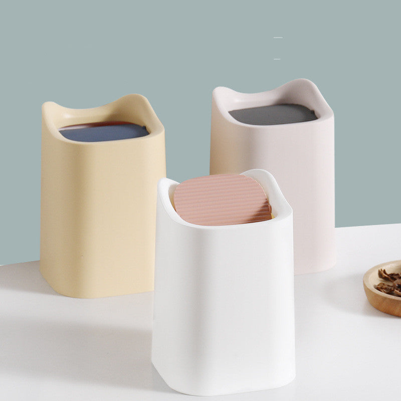 Cute girl-inspired paper basket with cover.