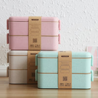 Multi-layer wheat straw lunch box