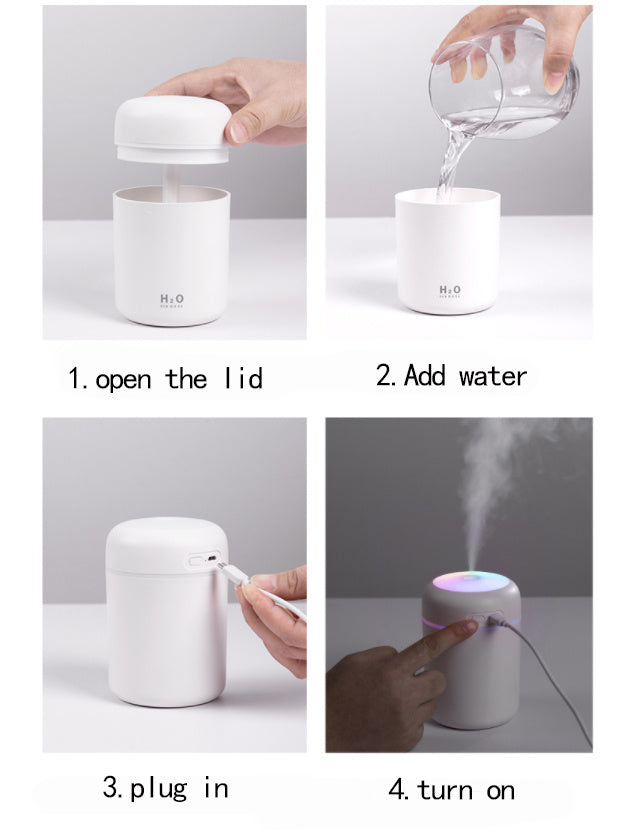 Ultrasonic essential oil diffuser.