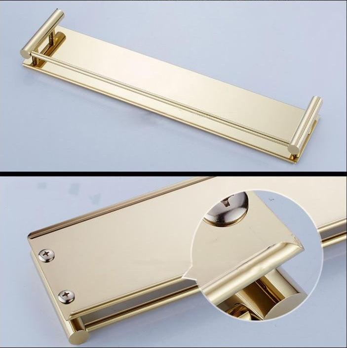 Stainless Steel Double Towel Rack.