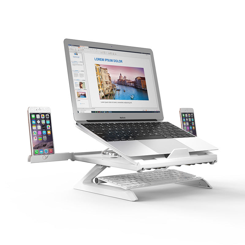 Portable folding laptop stand