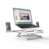 Portable folding laptop stand