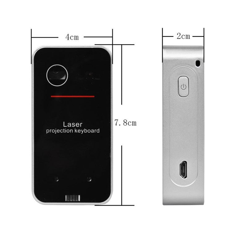 Bluetooth virtual laser keyboard.