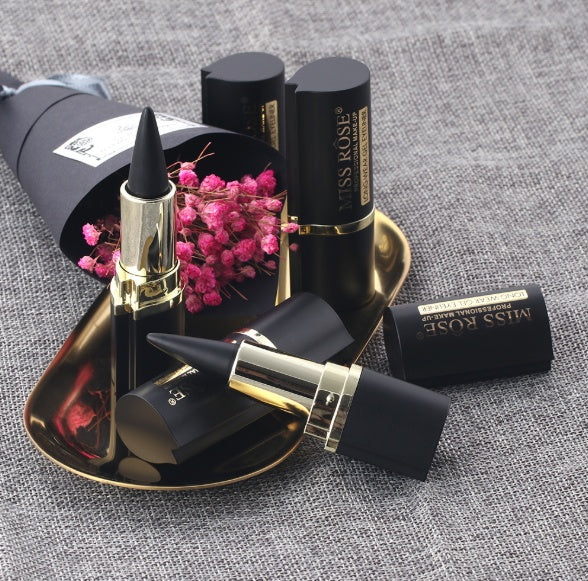 Waterproof black liquid eyeliner.