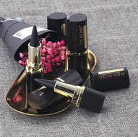 Waterproof black liquid eyeliner.