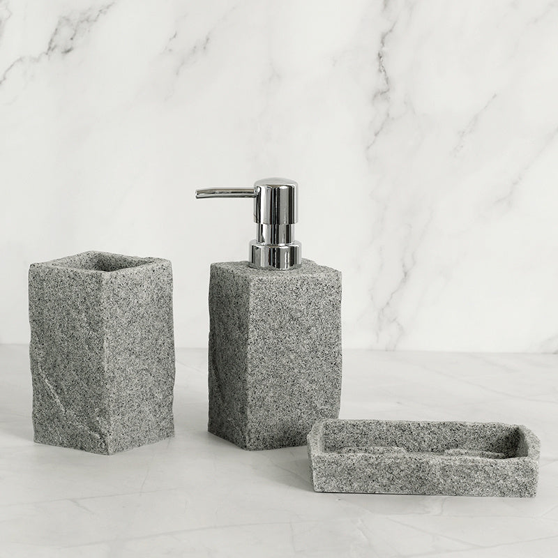 Granite Resin Bathroom Accessories Set