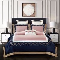 Embroidered Cotton Four-Piece Bedding Set