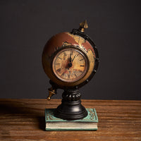 Retro globe clock