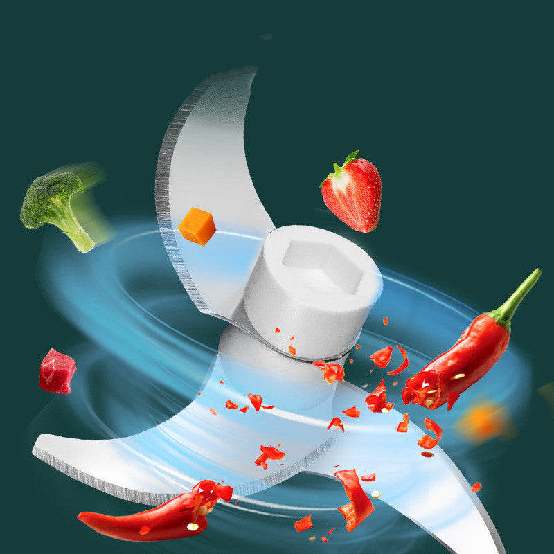 Portable electric mini food chopper