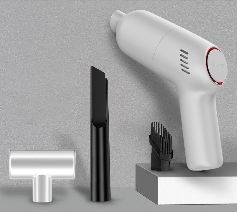 Wireless Charging Car Vacuum, 8000Pa Suction, Mini Handheld Auto & Home Use.