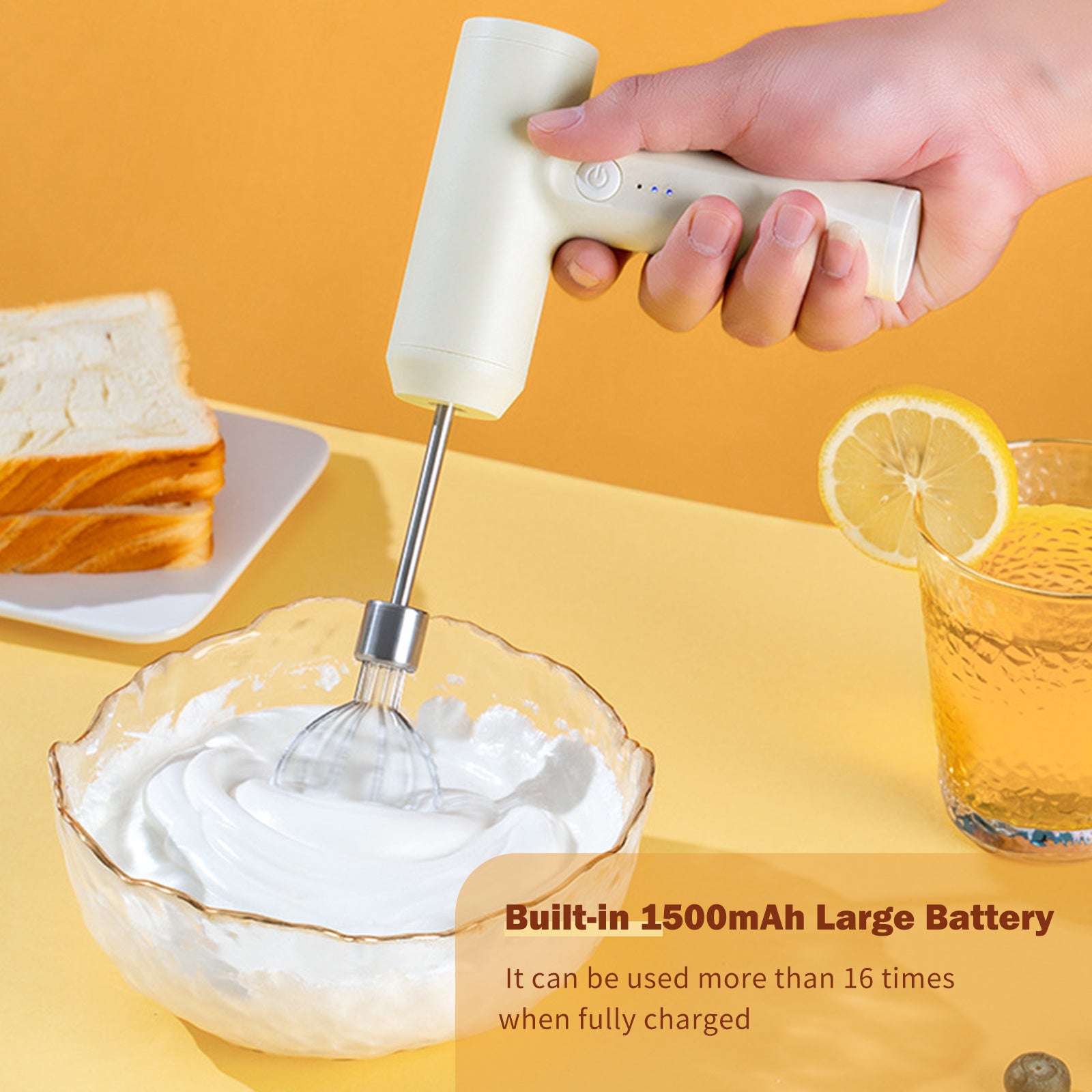 USB Rechargeable Handheld Egg Beater