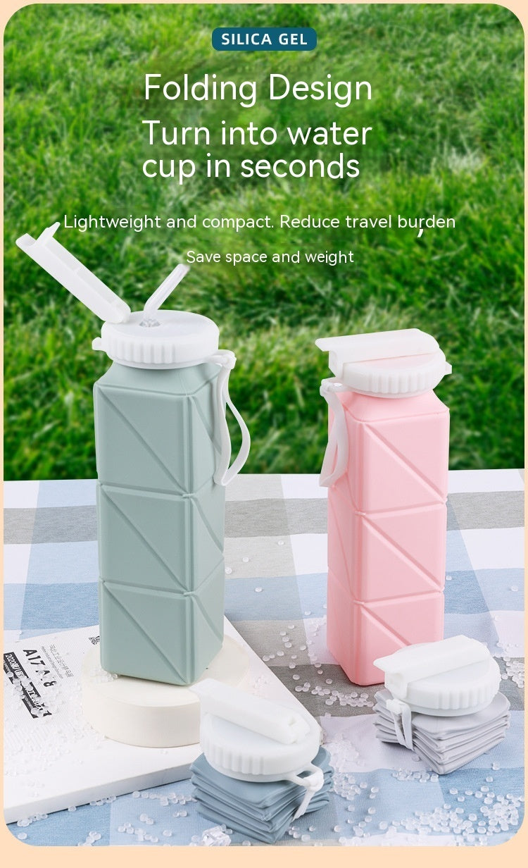 Portable Silicone Folding Water Bottle
