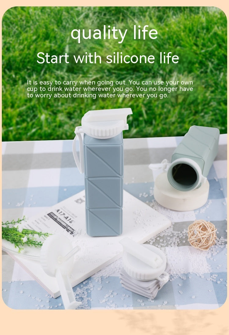 Portable Silicone Folding Water Bottle