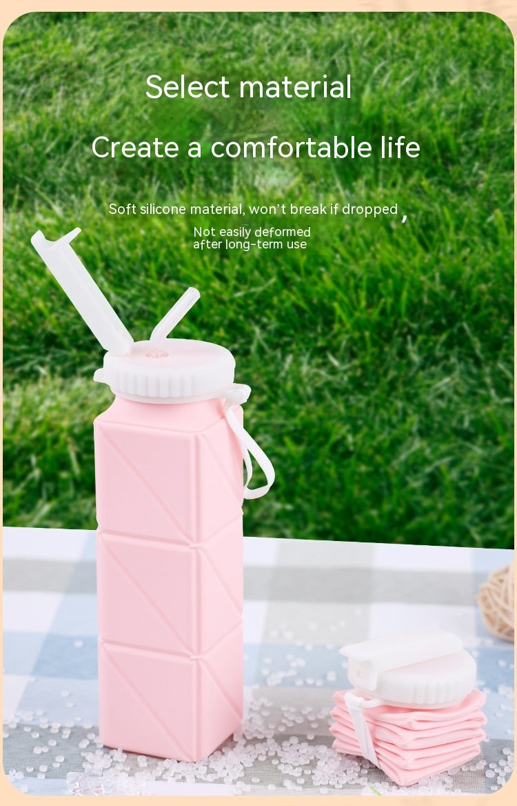 Portable Silicone Folding Water Bottle