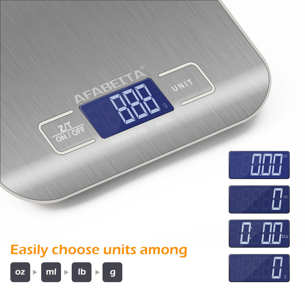 Digital Kitchen Scale: 5KG/11lb Capacity.
