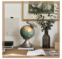 Retro globe clock