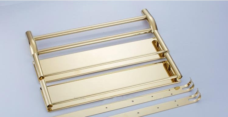 Stainless Steel Double Towel Rack.