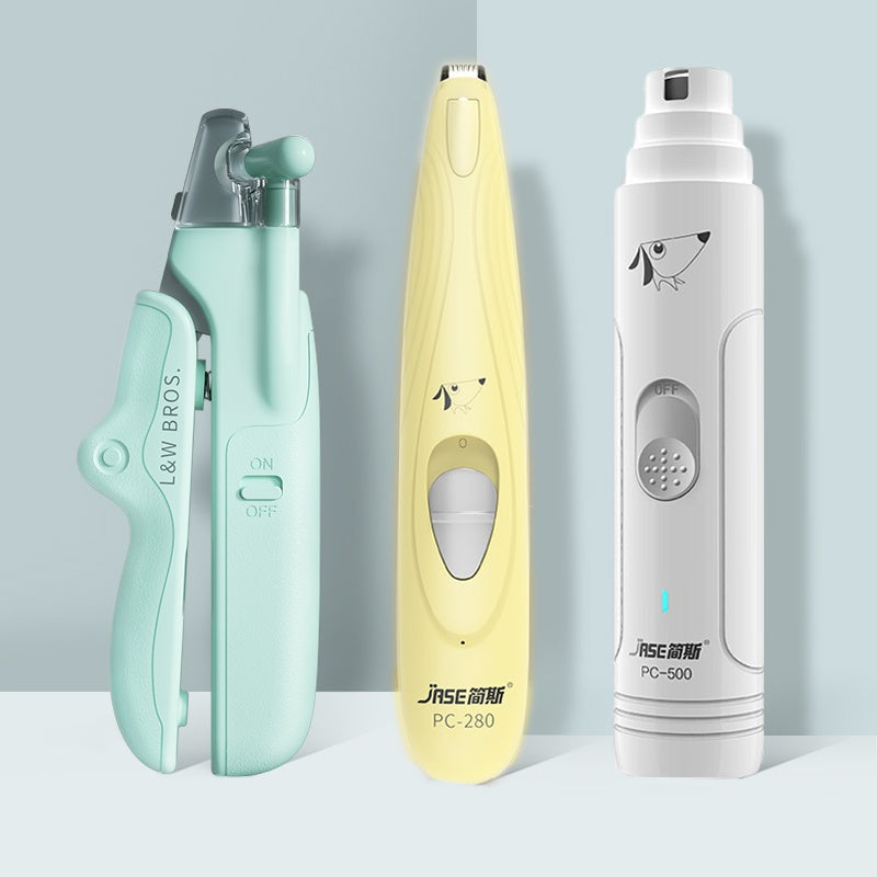 Pet nail clippers with LED light.