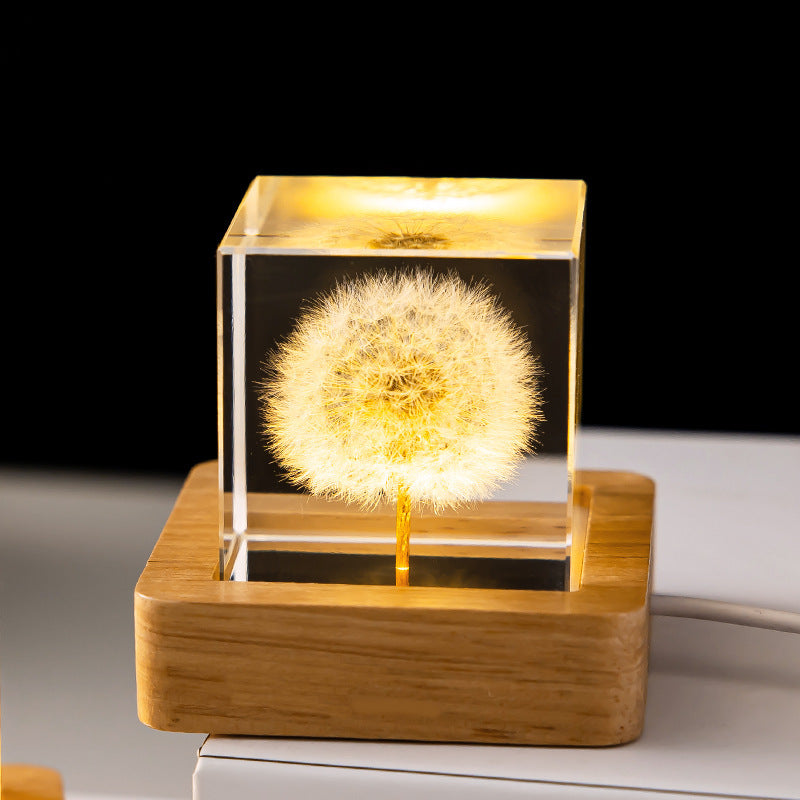 Crystal ball LED night light