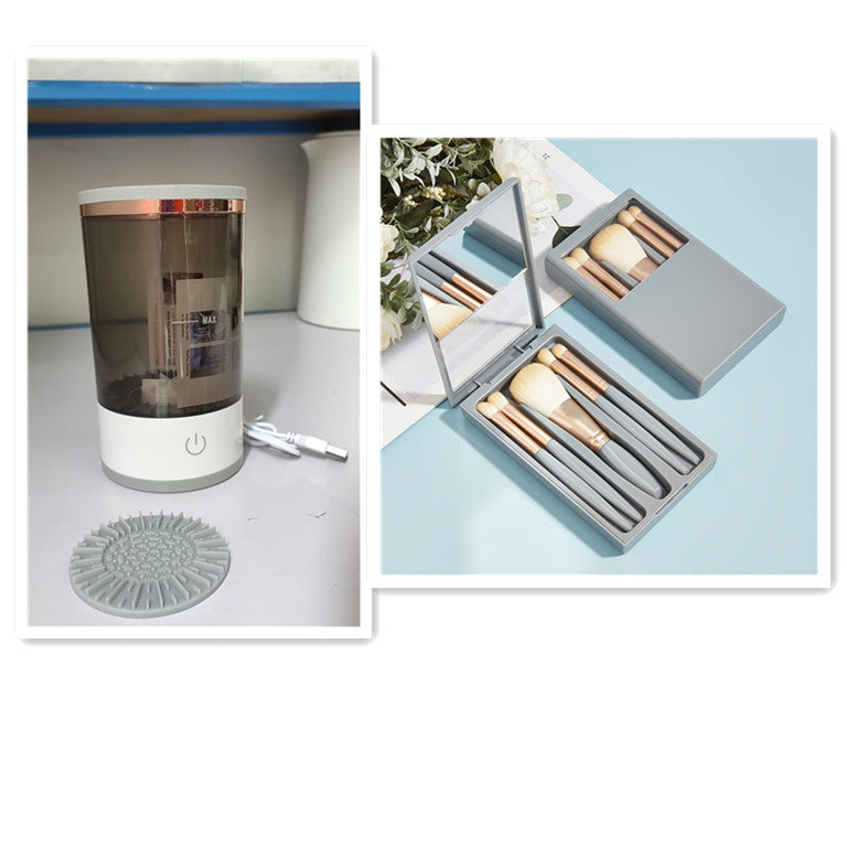 Portable Electric Makeup Brush Cleaner: USB Charging