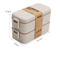 Multi-layer wheat straw lunch box