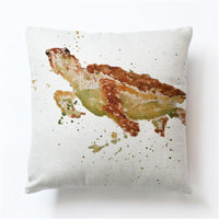 Turtle print cushion cover
