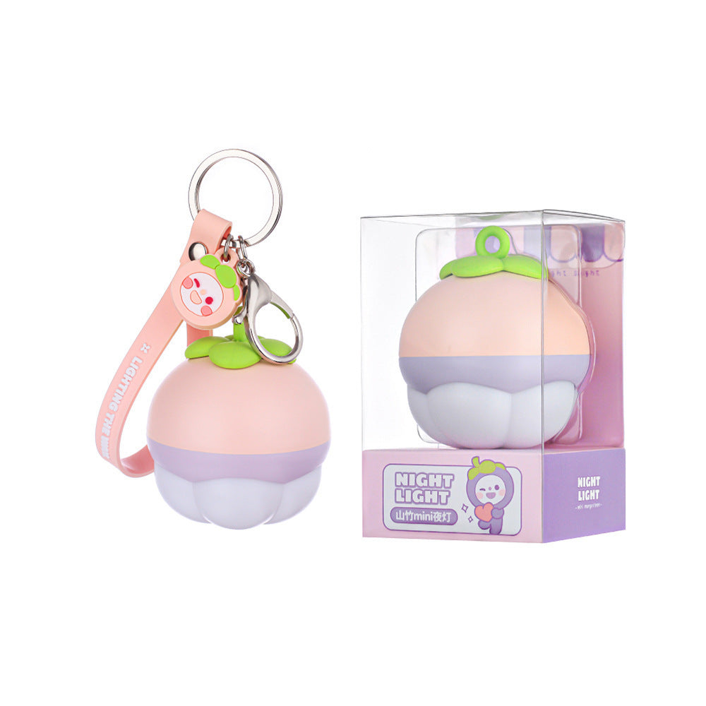 Mangosteen Fruit Keychain