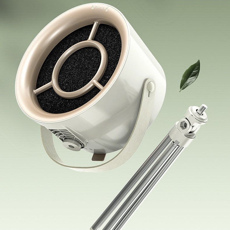 Portable desktop exhaust fan.