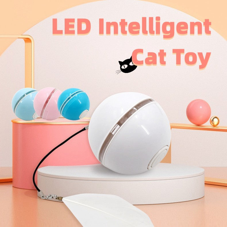 Automatic LED Intelligent Cat Ball Toy