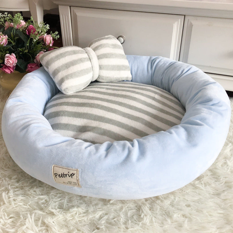 Plush bed for pets