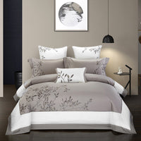 Embroidered Cotton Four-Piece Bedding Set