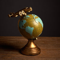 Retro globe clock