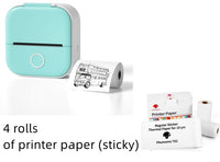 Portable Mini Thermal Label Printer: Bluetooth Connectivity
