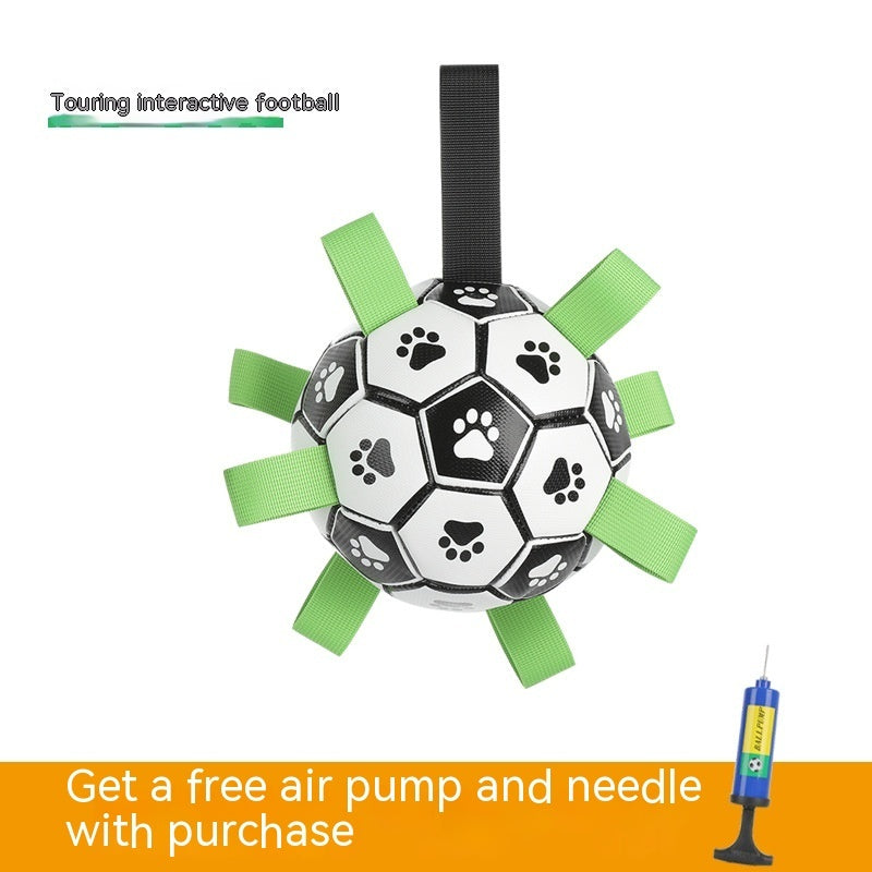 Interactive soccer ball toy for dogs