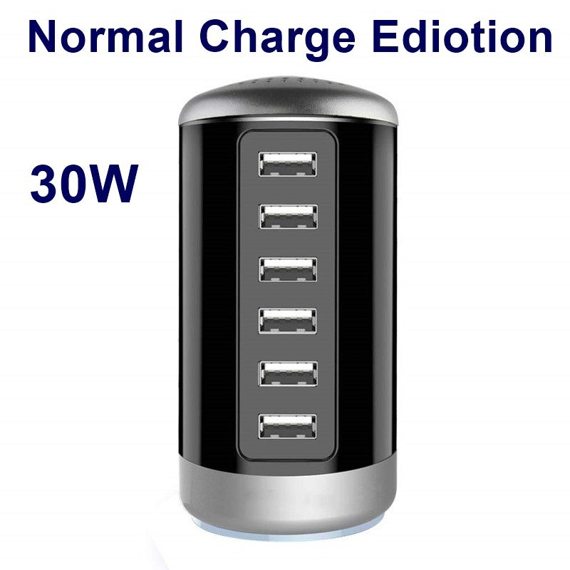 6-Port USB C Charging Station, Multi-Port Mobile Charger.