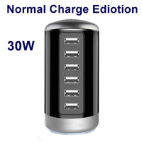 6-Port USB C Charging Station, Multi-Port Mobile Charger.