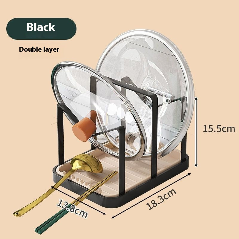 Punch-free Kitchen Lid Rack.