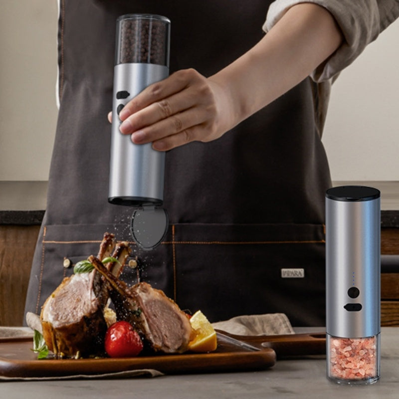 Rechargeable Electric Pepper and Salt Grinder Set