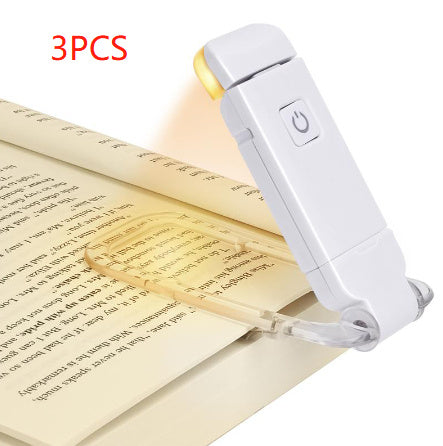 USB Rechargeable LED Clip-On Book Light with Adjustable Brightness