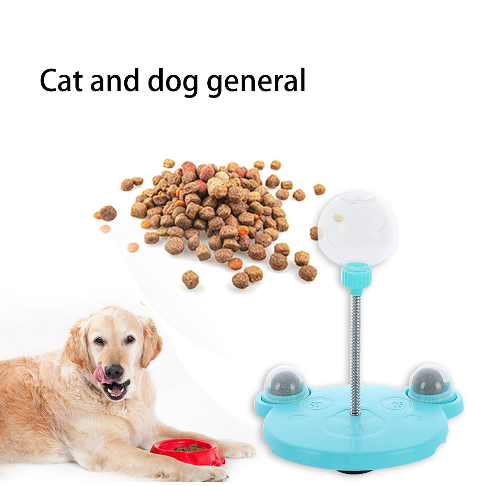 Self-Playing Tumbler Cat Toy and Food Dispenser