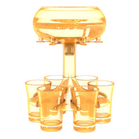 6-Shot Glass Dispenser Rack for Party Drinks