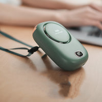 Silent Leafless Neck Fan with Digital Display