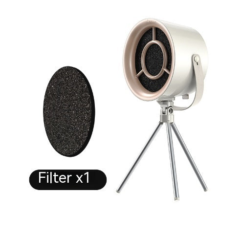 Portable desktop exhaust fan.