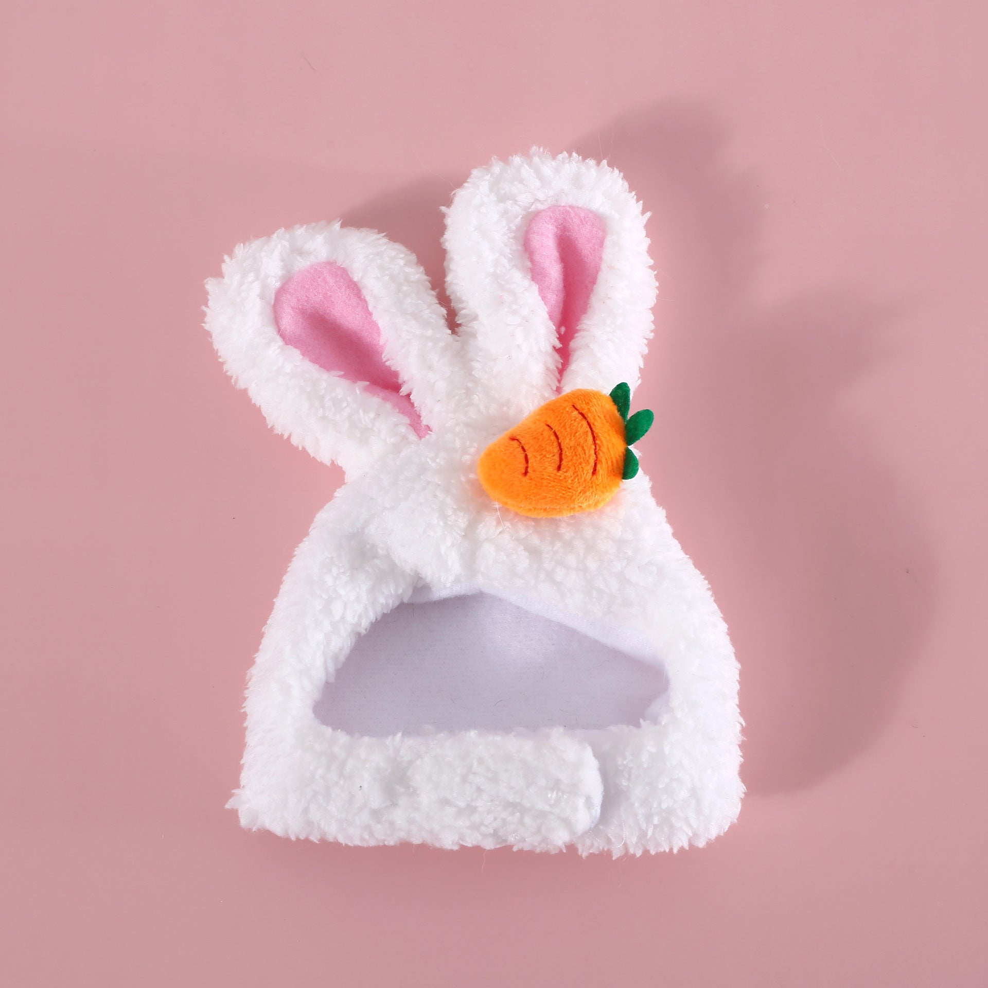 Plush Cartoon Pet Hat with Cat, Dog, and Rabbit Ears