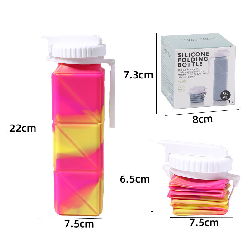 Portable Silicone Folding Water Bottle